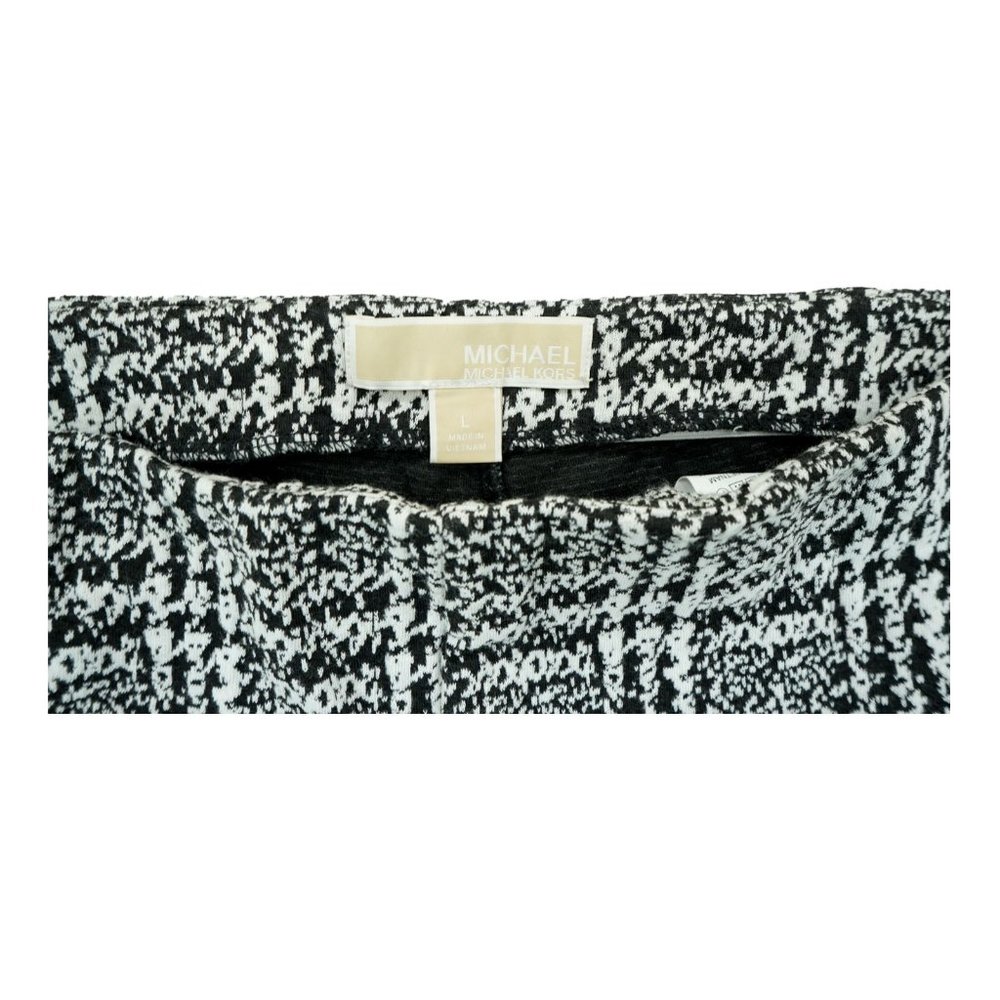 MICHAEL Kors Women's Size Large L Black/White Capri Leggings MSRP $110 - Picture 4 of 6
